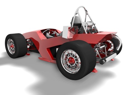 racecar rendering