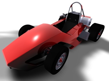 racecar rendering